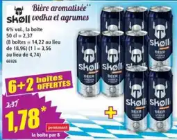 Norma Sköll Bière aromatisée vodka et agrumes offre