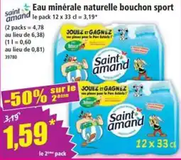 Norma Saint amand Eau minérale naturelle bouchon sport offre