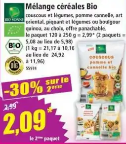 Norma Mélange céréales Bio offre