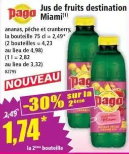 Norma Pago Jus de fruits destination Miami offre