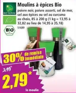 Norma BIO SONNE Moulins à épices offre