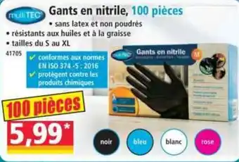 MultiTEC Gants en nitrile