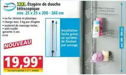Norma badcomfort Étagère de douche télescopique offre