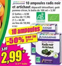 Norma JUVAMINE Radis noir Artichaut offre