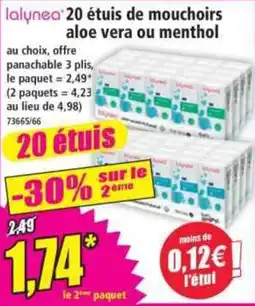 Norma lalynea 20 étuis de mouchoirs offre