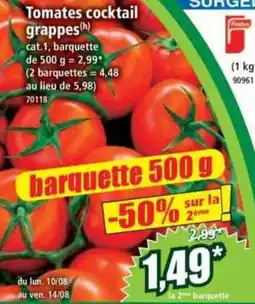 Norma Fondue Tomates cocktail grappes offre