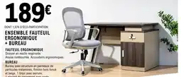E.Leclerc Espace Culturel Ensemble fauteuil ergonomique + bureau offre