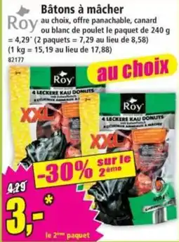 Norma Roy Bâtons à mâcher offre