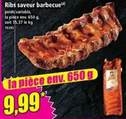 Norma JOHN'S Ribs saveur barbecue offre