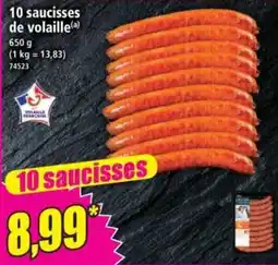 Norma Volaille Française saucisses offre