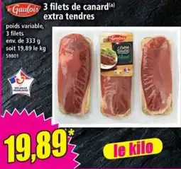 Norma le Gaulois 3 filets de canard extra tendres offre