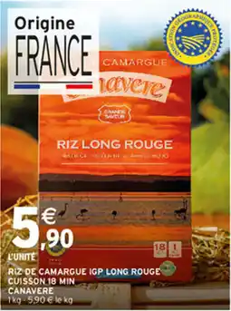 Intermarché Canavere Riz long rouge offre