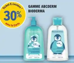 E.Leclerc Parapharmacie Bioderma gamme abcderm offre