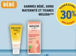 E.Leclerc Parapharmacie Weleda Gammes bébé, soins maternité et tisanes offre