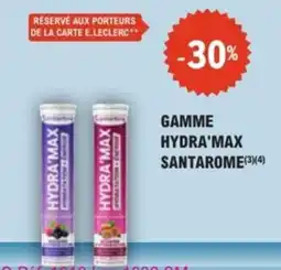 E.Leclerc Parapharmacie Santarome Gamme hydra max offre