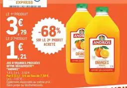 E.Leclerc Express ANDROS Jus d'oranges pressées offre
