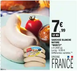 E.Leclerc Express Moritz Saucisse blanche nature offre
