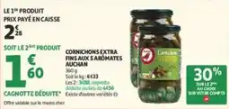 Auchan Supermarché Auchan Cornichons Extra Fins offre