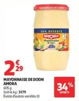 Auchan Supermarché AMORA Mayonnaise de Dijon offre