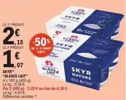 E.Leclerc Express SKYR ALSACE LAIT offre