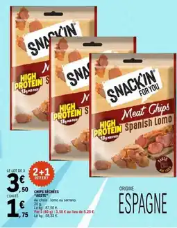 E.Leclerc SNACK'IN Meat Chips offre