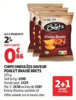 Auchan Supermarché Brets Chips ondulées offre
