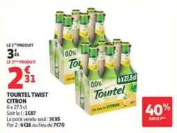 Auchan Supermarché Tourtel Twist Citron offre