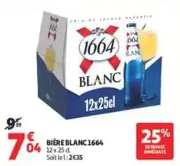 Auchan Supermarché 1664 BLANC offre