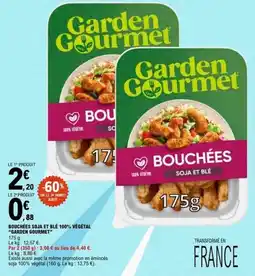 E.Leclerc Garden Gourmet Bouchées Soja et Blé 100% Végétal offre