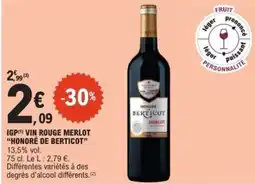 E.Leclerc Express HONORÉ DE BERTICOT offre