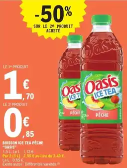 E.Leclerc Express Oasis Ice Tea Pêche offre