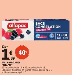 E.Leclerc Express alfapac SACS CONGÉLATION offre