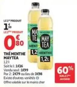 Auchan Supermarché MAY TEA THÉ MENTHE offre