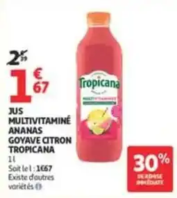 Auchan Supermarché Tropicana Jus multivitaminé offre