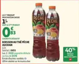 Auchan Supermarché THE GLACE PÊCHE offre