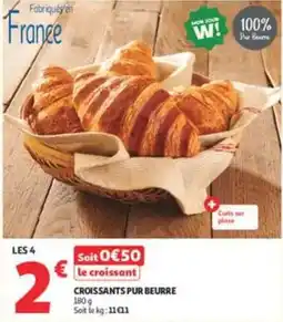 Auchan Supermarché CROISSANTS PUR BEURRE offre
