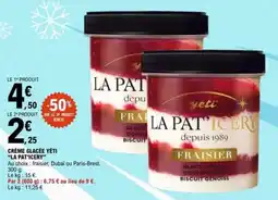 E.Leclerc LA PAT'ICERY CRÈME GLACÉE YÉTI offre
