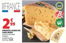 Auchan Supermarché Label Rouge Emmental Grand Cru offre