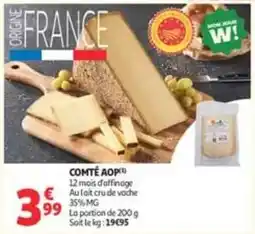 Auchan Supermarché COMTÉ AOP offre