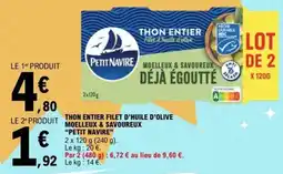 E.Leclerc Petit Navire Thon entier offre