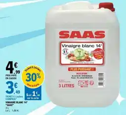 E.Leclerc SAAS Vinaigre blanc 14° offre