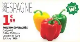 Auchan Supermarché POIVRONS PANACHÉS offre