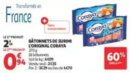 Auchan Supermarché Coraya Bâtonnets de surimi offre