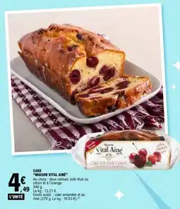 E.Leclerc Maison Vital Ainé Cake aux deux cerises offre