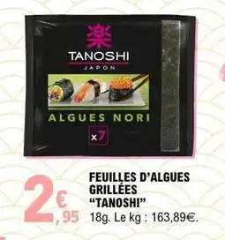 E.Leclerc TANOSHI Feuilles d'algues grillées offre