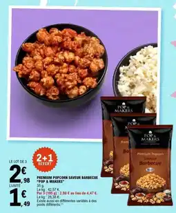 E.Leclerc POP & MAKERS Premium Popcorn offre