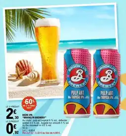 E.Leclerc Brooklyn Brewery bière ipa offre