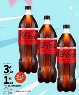 E.Leclerc Coca-Cola Sans Sucres offre