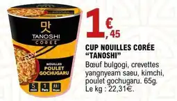 E.Leclerc TANOSHI CUP NOUILLES CORÉE offre