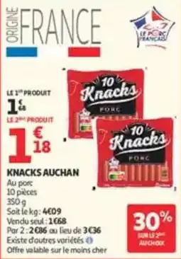 Auchan Supermarché Knacks Auchan offre
